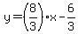 y=%288%2F3%29%2Ax-6%2F3