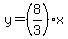 y=%288%2F3%29x