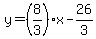 y=%288%2F3%29x-26%2F3