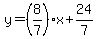 y=%288%2F7%29x%2B24%2F7
