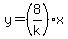 y=%288%2Fk%29x