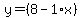 y=%288-1%2Ax%29
