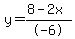 y=%288-2x%29%2F-6