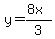y=%288x%29%2F3