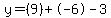 y=%289%29%2B-6-3