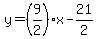 y=%289%2F2%29x-21%2F2