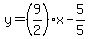 y=%289%2F2%29x-5%2F5
