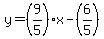 y=%289%2F5%29x-%286%2F5%29