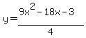 y=%289x%5E2+-18x-+3%29%2F4