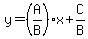 y=%28A%2FB%29x%2BC%2FB