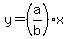 y=%28a%2Fb%29x