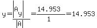 y=%28abs%28A%5By%5D%29%29%2F%28abs%28A%29%29=%2814.953%29%2F%281%29=14.953