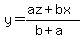 y=%28az%2Bbx%29%2F%28b%2Ba%29