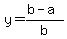 y=%28b-a%29%2Fb