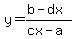 y=%28b-dx%29%2F%28cx-a%29