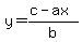 y=%28c-ax%29%2Fb