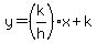 y=%28k%2Fh%29x%2Bk+