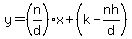 y=%28n%2Fd%29x%2B%28k-nh%2Fd%29