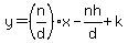 y=%28n%2Fd%29x-nh%2Fd%2Bk