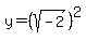 y=%28sqrt%28-2%29%29%5E2