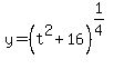 y=%28t%5E2%2B16%29%5E%281%2F4%29