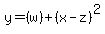 y=%28w%29%2B%28x-z%29%5E2