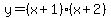 y=%28x%2B1%29%28x%2B2%29