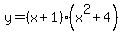 y=%28x%2B1%29%28x%5E2%2B4%29