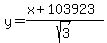 y=%28x%2B103923%29%2Fsqrt%283%29