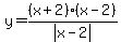 y=%28x%2B2%29%2A%28x-2%29%2Fabs%28x-2%29