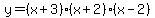 y=%28x%2B3%29%28x%2B2%29%28x-2%29