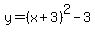 y=%28x%2B3%29%5E2-3