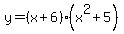 y=%28x%2B6%29%28x%5E2%2B5%29