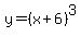 y=%28x%2B6%29%5E3