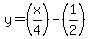 y=%28x%2F4%29-%281%2F2%29