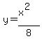 y=%28x%5E2%29%2F8