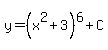 y=%28x%5E2%2B3%29%5E6+%2B+C
