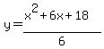 y=%28x%5E2%2B6x%2B18%29%2F6