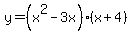 y=%28x%5E2-3x%29%28x%2B4%29