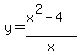 y=%28x%5E2-4%29%2Fx