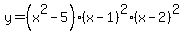 y=%28x%5E2-5%29+%28x-1%29%5E2+%28x-2%29%5E2