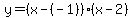 y=%28x-%28-1%29%29%28x-2%29