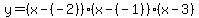 y=%28x-%28-2%29%29%28x-%28-1%29%29%28x-3%29