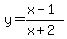y=%28x-1%29%2F%28x%2B2%29