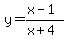 y=%28x-1%29%2F%28x%2B4%29