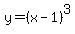 y=%28x-1%29%5E3