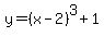 y=%28x-2%29%5E3%2B1