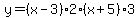 y=%28x-3%292%28x%2B5%293
