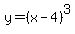 y=%28x-4%29%5E3