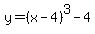y=%28x-4%29%5E3-4